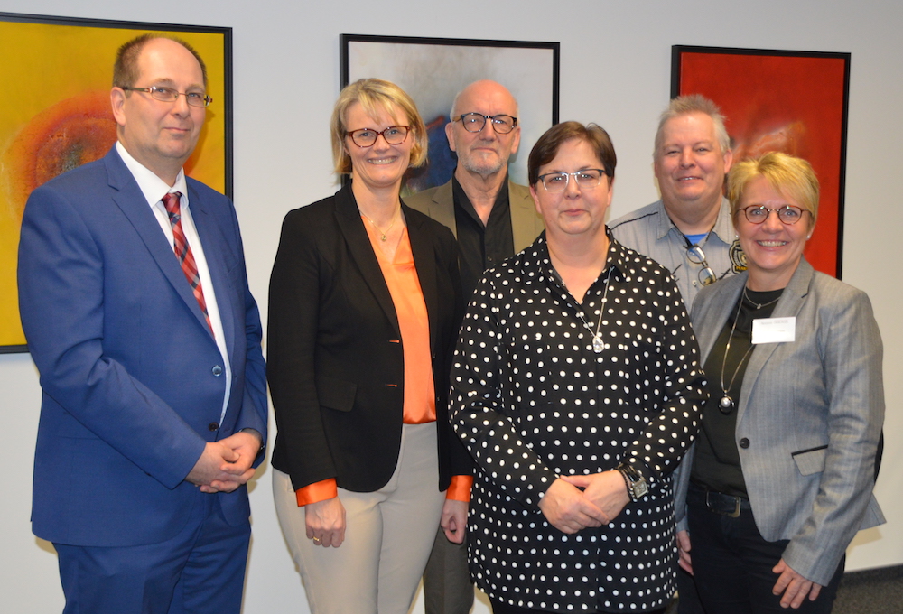Reiner Zwilling (Agentur für Arbeit), Anja Karliczek MdB, Martin Brink (Akademie Überlingen), Franziska Büscher (Agentur für Arbeit) , Winfried Koschnicke (Akademie Überlingen) Birgit Deupmann (Akademie Überlingen)